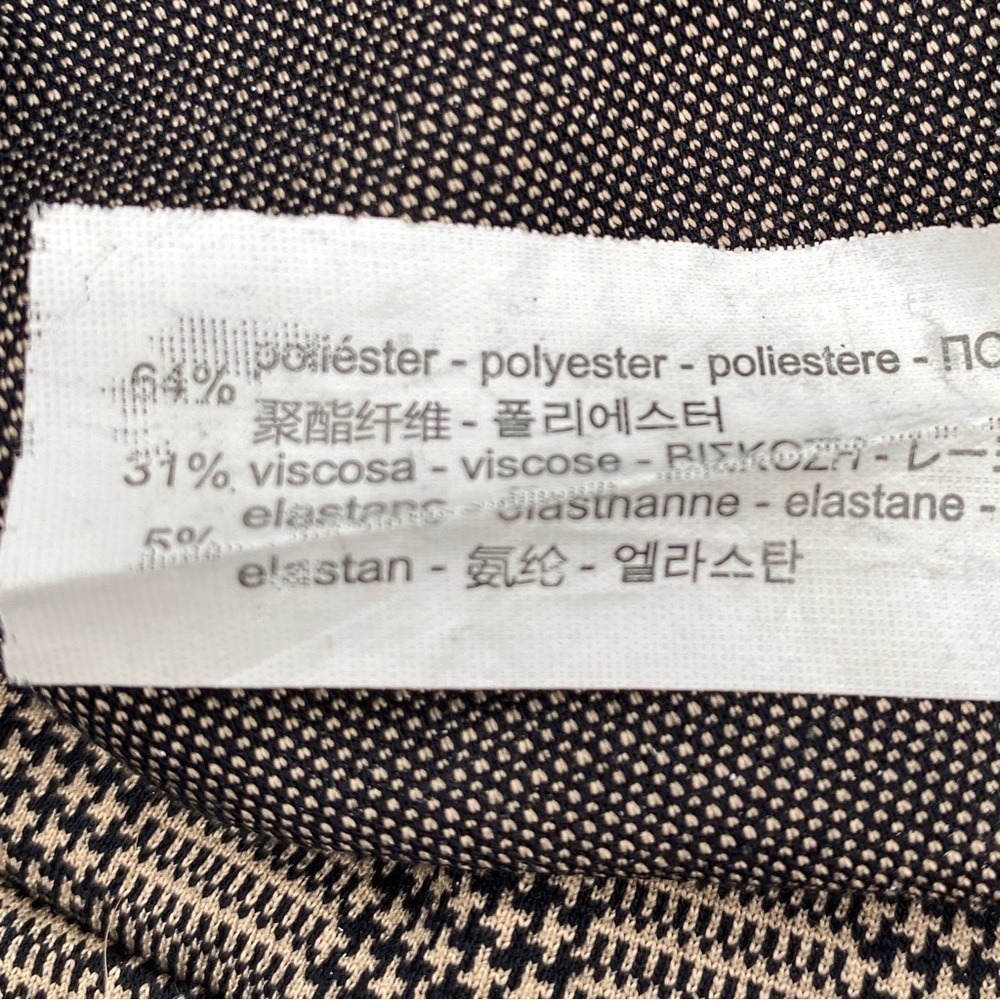 Zara Houndstooth Stretch Pants Basic Collection S… - image 6